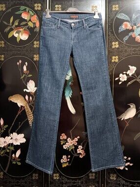 Women's Flared Jeans in Classic Blue Denim